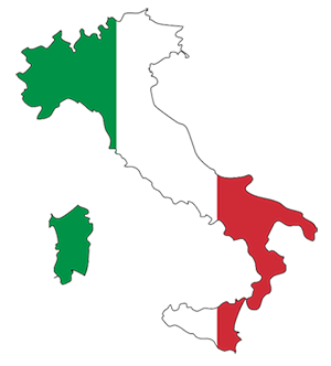 map of italy